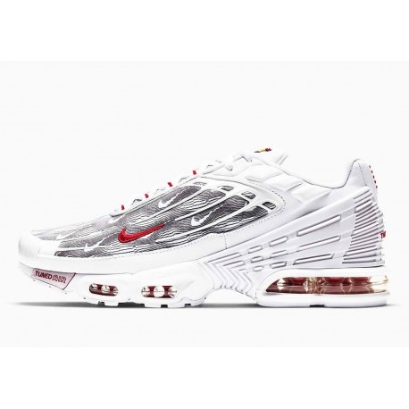 Nike Air Max Plus III Pack Topographie Blanche Rouge pour Homme et Femme