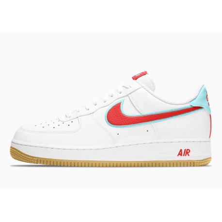 Nike Air Force 1 '07 LV8 Blanc Chili Rouge Glace Glaciaire pour Homme